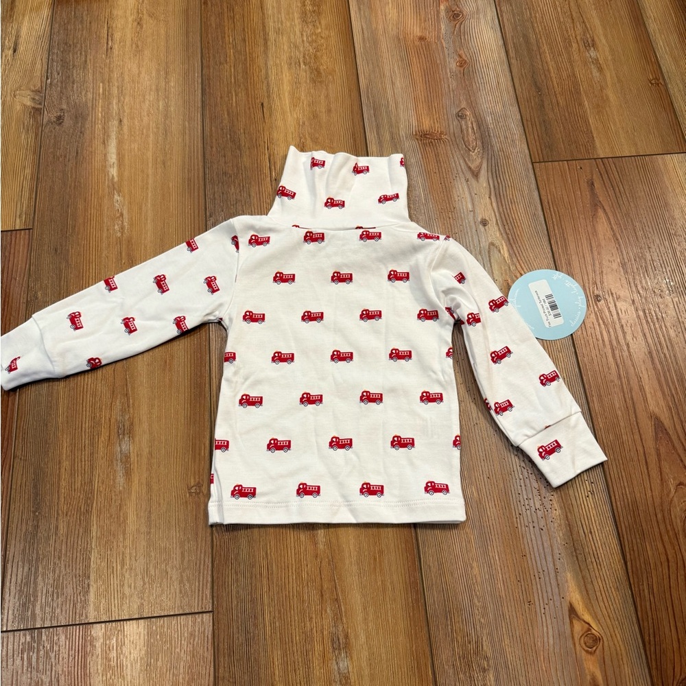 NWT Little English fire truck turtleneck